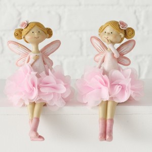 Set 2 figurine din polirasina Josephine Roz, L9xl7xH14 cm