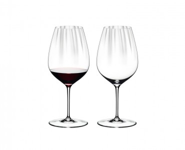Set 2 pahare pentru vin, din cristal Performance Cabernet / Merlot Clear, 834 ml, Riedel