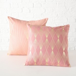Perna decorativa Galina Roz, Modele Asortate, L40xl40 cm