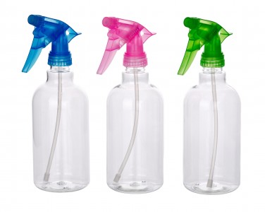 Pulverizator din plastic, 500 ml, Fina Multicolor, Modele Asortate, Ø7,5xH23 cm