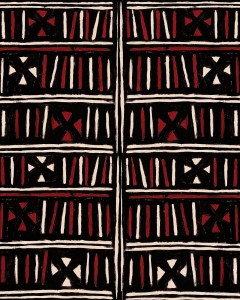 Set 3 role Tapet Imprimat Digital Bogolanfini Recoloured