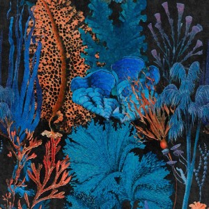 Set 3 role Tapet Imprimat Digital Coral Reef Ultramarine