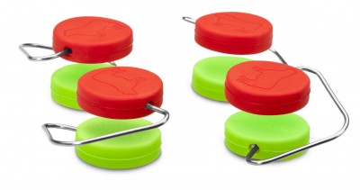 Set 4 picioruse pentru tocator Chobs, Dreamfarm, Red / Green