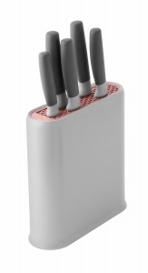 Set 5 cutite cu suport Leo Gri