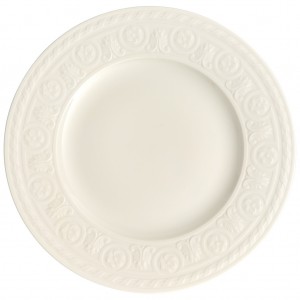 Set 6 farfurii intinse salata, din portelan Cellini Alb, 22 cm, Villeroy & Boch