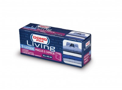 Set 9 huse pentru haine, Abiti Transparent, L43xl31 cm