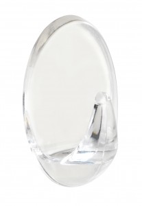 Set carlige pentru perete, din plastic, Maxi Transparent, l3xA2,5xH5 cm, 2 piese