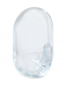 Set carlige pentru perete, din plastic, Medium Transparent, l2xA2,5xH4 cm, 3 piese