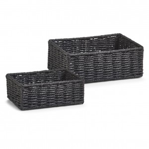 Set cosuri pentru depozitare, 2 piese, Black Paper
