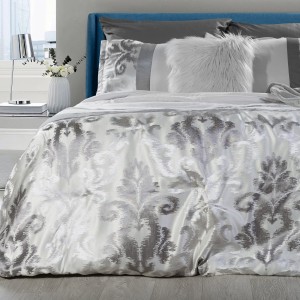 Set cuvertura si fata de perna Betty Grey, 170 x 210 cm