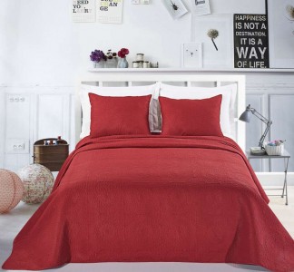 Set cuvertura si fata de perna Elodie Burgundy