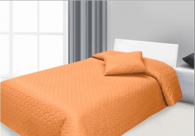 Set cuvertura si perna decorativa Hugo Orange, 170 x 210 cm