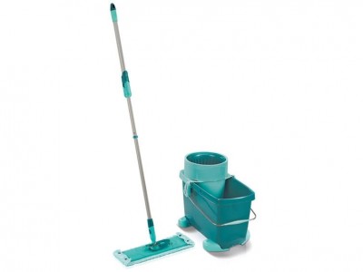 Set Mop si Galeata cu storcator si accesoriu mobil, Clean Twist System Mobile XL Turcoaz