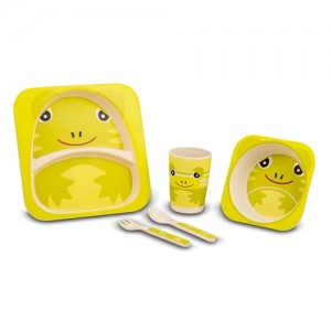 Set vesela pentru copii Frog, 5 piese