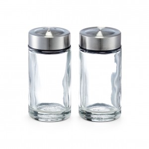 Set solnita si pipernita din sticla, 35 ml, Ø 3,8xH8 cm