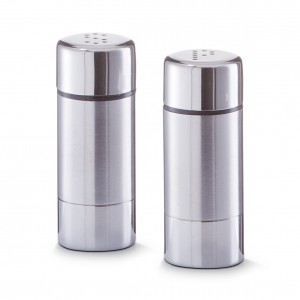 Set solnita si pipernita S&P din inox, Ø 3xH7,5 cm