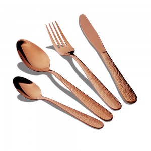 Set tacamuri din otel inoxidabil, 24 piese, Abstract Cutlery Sets Rose Gold