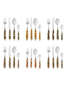 Set tacamuri din otel inoxidabil, 24 piese, Le Primizie Multicolor