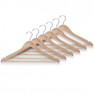 Set umerase din lemn si metal, Scandi Natural, l44xH24 cm, 6 bucati