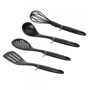 Set ustensile bucatarie, 4 piese, Black Rose