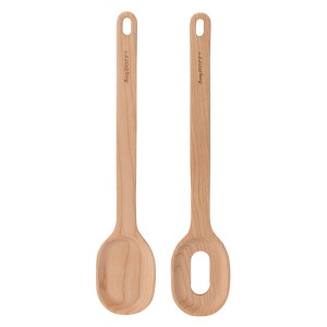 Set ustensile pentru salata, 2 piese, Lemn, Leo Line