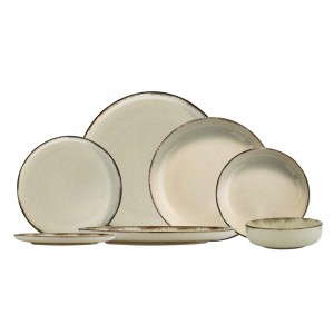 Set vesela din portelan, Garth Bej, 24 piese