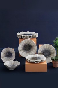 Set vesela din portelan, Shannon Dinner Multicolor, 24 piese