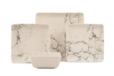 Set vesela din portelan, Tania Multicolor, 24 piese