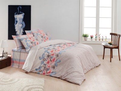 Lenjerie de pat Ranforce Sierra V1 Blue