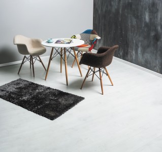 Masa rotunda din MDF si lemn Solan 80, Ø80xh73 cm