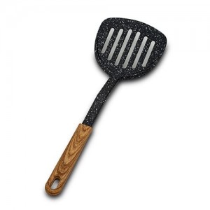 Spatula cu fante Nature Medium Negru, L33 cm