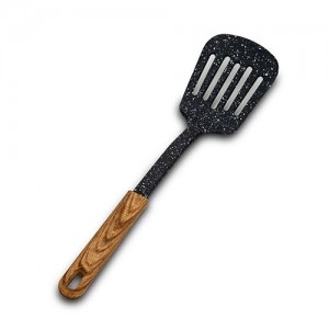 Spatula cu fante Nature Small Negru, L32,5 cm