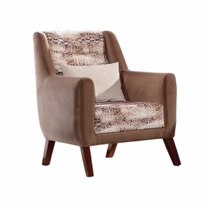Fotoliu fix tapitat cu stofa Star Light Brown K2, l85xA90xH95 cm