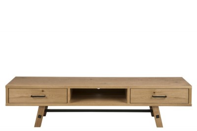 Comoda TV din furnir si metal Stockholm Nature, l180xA45xH42 cm