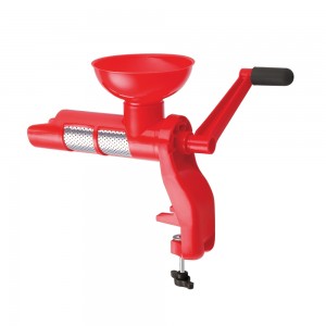 Storcator manual pentru fructe si legume, din otel inoxidabil si plastic, L32,5xl13,5xH28 cm, Blaumann Rosu