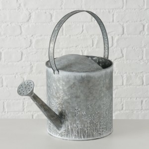 Stropitoare flori decorativa din metal Silene Gri, L41xl21xH38 cm