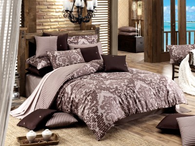 Lenjerie de pat Satin Sultan Brown V1