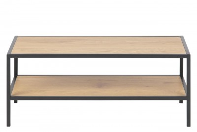 Suport incaltaminte din pal si metal Seaford II Stejar / Negru, l77xA35xH32 cm