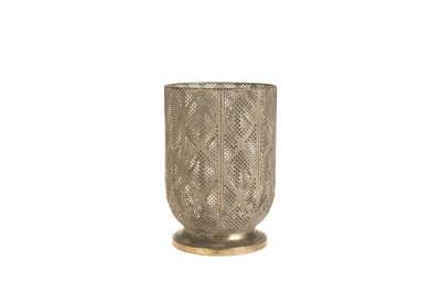 Suport lumanare Atmosphere Gold Antique, Ø19xH28 cm