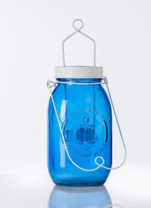 Suport lumanare Barbados, Sticla, Ø9xH17 cm