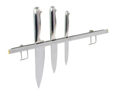 Suport metalic pentru cutite, Premium Crom, l45,5xA1,5xH1,5 cm
