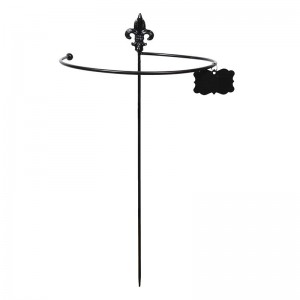 Suport metalic pentru flori, Circule Medium Negru, l52,5xh101,8 cm