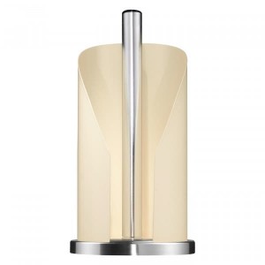 Suport metalic pentru role de bucatarie Paper Holder Crem, Ø15,5xH30 cm