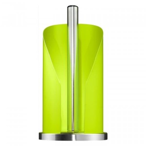 Suport metalic pentru role de bucatarie Paper Holder Lime, Ø15,5xH30 cm