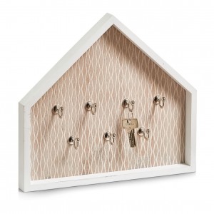 Suport pentru chei Nordic, MDF White, l35xA4xH31,5 cm