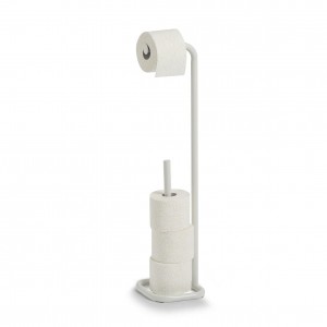 Suport pentru hartie igienica din metal, Simple Alb, l18xA18xH73 cm