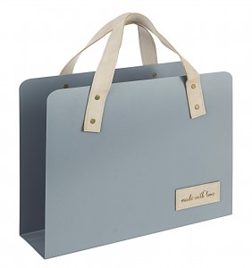 Suport pentru reviste din metal Urban Chic Gri, l35xA10xH38 cm