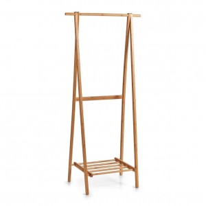 Suport umerase si incaltaminte, Rack Bamboo Natural, l73,5xA44,5xH159 cm