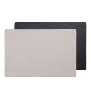 Suport vesela din piele ecologica, Two Tone Bej / Negru, L45xl30 cm