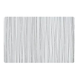 Suport vesela din plastic, Metallic Rectangle Alb / Gri, L43,5xl28,5 cm